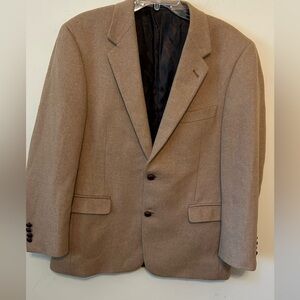Turnbury Blazer Mens Size 42R Tan 100% Camel Hair Wool Suit Jacket Sport Coat‎